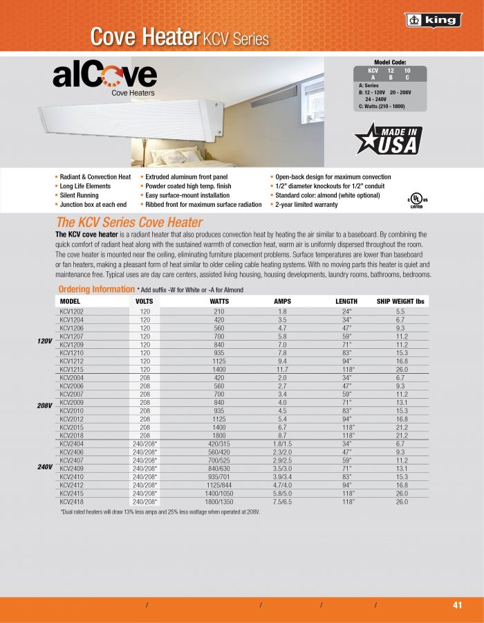 Videos & Manuals alCove Cove Heaters